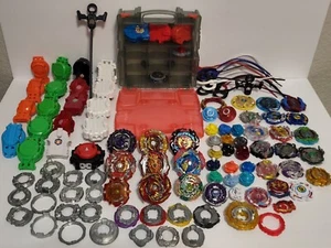 Beyblade RIESIGES 118-teiliges Set mit Tragetasche TAKARA TOMY Burst Bakuten Spinner - Bild 1 von 8