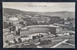 Vintage Postcard The Crescent, Buxton From Town Hall, Derbyshire - Picture 1 of 2