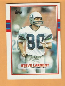 Steve Largent Seattle Seahawks 1989 Topps #183 Tulsa Golden Hurricane 5S - Foto 1 di 2