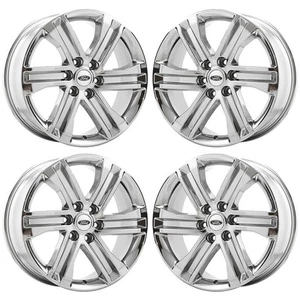 20" Ford F150 Truck Bright Chrome wheels rims Factory OEM set 4 10344 EXCHANGE - Picture 1 of 8