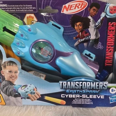 Nerf Transformers Earthspark Cyber Sleeve Battle Blaster Juguete Niños Edad 6+ Foto 1 de 3
