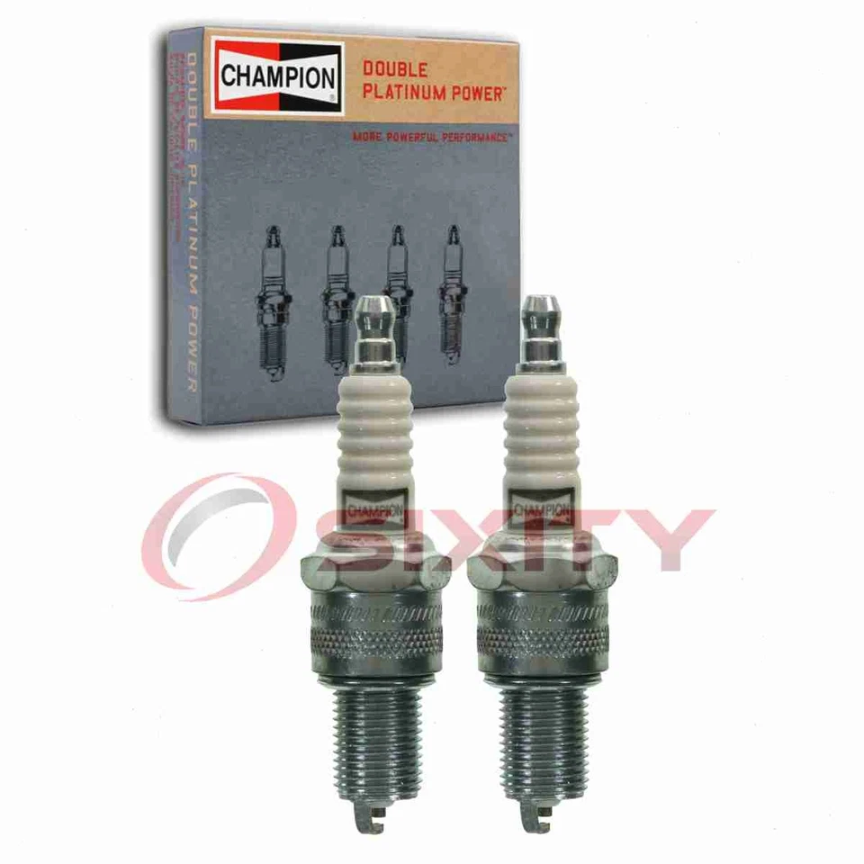 2 bujías Champion doble platino para 1968-1972 NSU Sport Bertone mr Foto 1 de 4