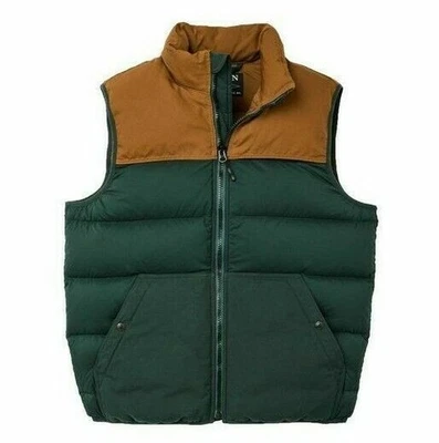 Filson Featherweight Down Vest 20114888 Fir Whiskey Dark Tan Green Goose 850 CC - Image 1 of 4