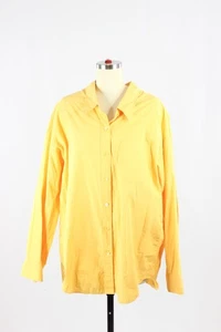 Aritzia WILFRED FREE Yellow Cotton Poplin Relaxed Button-Up Shirt, Size M - Bild 1 von 16