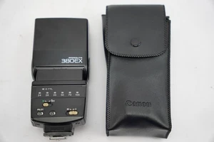 Sehr guter Zustand getestet funktioniert SLR / DSLR Kamera Canon Speedlite 380EX Blitz + Tasche - Bild 1 von 8