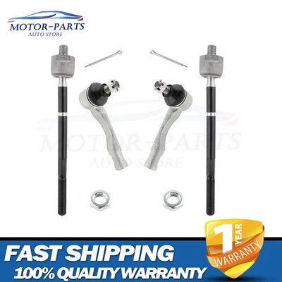 Front Inner and Outer Tie Rods Set for 2001 2002 2003 2004 2005 Lexus IS300 3.0L - Image 1 of 4