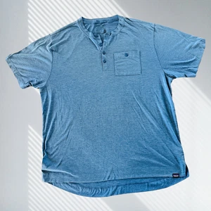 Patagonia Hombre Polo XL AZUL 4 Botones Bolsillo Pecho Poliéster Reciclado - Imagen 1 de 10