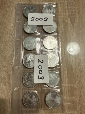 12 X  10 euro silber münzen deutschland 925 sammlung  2002  2003 - Bild 1 von 4