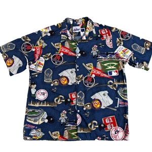 Reyn Spooner Hawaiihemd Herren Größe XL New York Yankees MLB Vintage Baumwolle - Bild 1 von 10