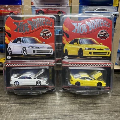 Hot Wheels Red Line Club RLC 1995 Honda Integra Type R White And Yellow - Image 1 of 4
