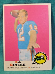 1969 Topps #161-Bob Griese-Miami Dolphins-Hall Of Famer-#3732 - Picture 1 of 2