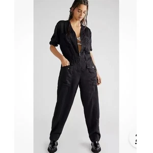 Mono vaquero ecléctico Free People Re L con cremallera manga larga utilitario - Imagen 1 de 9