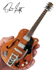 Brian Setzer Nashville Orange Dice Hollow Body Model Miniature Guitar 000286402 - Picture 1 of 1