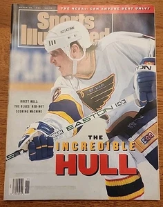 Sports Illustrated 18 de marzo 1991 Brett Hull St Louis Blues Hockey - Imagen 1 de 9