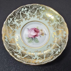 Paragon Saucer England Red Rose Gold Patterned Trim Numbered Saucer Only Queen - Picture 1 of 11