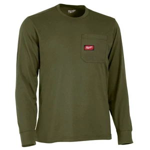 Milwaukee Gridiron Pocket T-Shirt Long Sleeve Green 3X - Picture 1 of 8