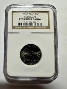 2006-S 25 Cents Colorado Washington Quarter PF 70 Ultra Cameo - NGC Graded - Picture 1 of 2