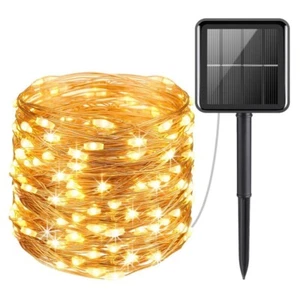 Solarleuchten Außen LED Garten Deko Schnur Wasserdicht Lampe Fee für Weihnachtsweg - Bild 1 von 8