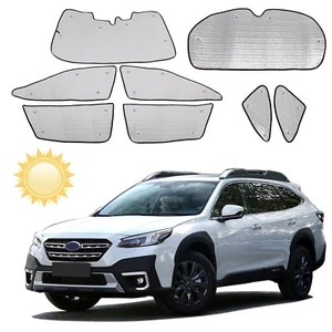8Pcs All Window Sun Shades Set UV Protection Custom Fits 2020-24 Subaru Outback - Picture 1 of 22