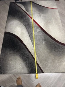 Designer Home 5'6 inch x 7'6 inch Ultra Modern Pattern Area Rug - Picture 1 of 6