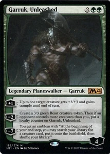 Juego de núcleos Garruk Unleashed casi nuevo/m* 2021 M21 INGLÉS 183/274 mtg - tarjetas ilimitadas - Imagen 1 de 2