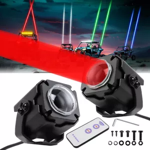 2PCS Laser RGB LED Whip Light Whipless Antenna Remote For Can-Am Maverick X3 Max - Bild 1 von 12