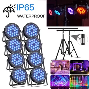 Luce par LED IP65 impermeabile 18X18W DMX RGBW DJ effetto illuminazione palcoscenico discoteca - Foto 1 di 16
