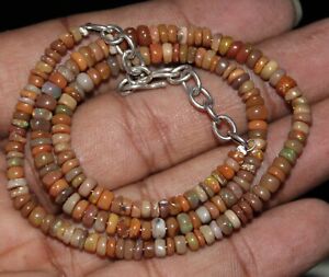 Natural Ethiopian Opal Beads Necklace 41 Carat 16" Strand Opal Gemstone S76