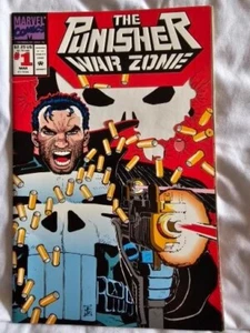 The Punisher War Zone No 1. Wrap Around Die Cut  Cover 1992 Marvel Comic.(E) - Picture 1 of 1