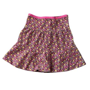 Ralph Lauren Girls Pink Floral Corduroy Tiered Skirt 6X - Picture 1 of 8