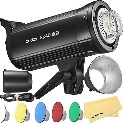 Godox SK400II-V SK400IIV 400Ws Professional Studio Strobe Flash Light + Filter - Image 1 of 4