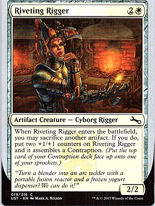 Riveting Rigger Magic The Gathering Unstable Card Near Mint 4x x4 - Image 1 of 1