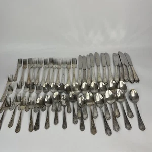 Retroneu Stainless Dinner Flatware Set Korea Spoons Knives Forks Lot 55 - Picture 1 of 9