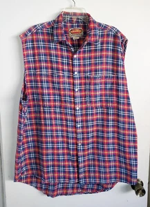 Vintage Paragraff Hemd Weste Herren Flanell ärmellos Gr. XL kariert Holzfäller - Bild 1 von 8