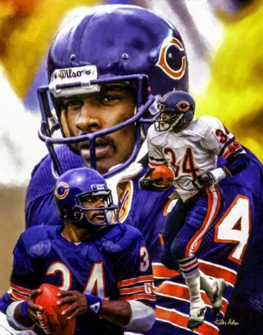 Poster - Chicago Bears Walter Payton NFL Football, 3 Sizes - Imagekind Cover
