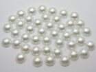 Cabachon artisanal à faire soi-même perle blanche demi-perle dos plat 4 mm-20 mm album