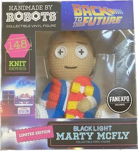 Handmade By Robots Marty McFly Black Light FAN EXPO Limited Edition Knit series - Picture 1 of 5