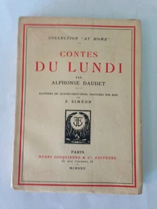 DAUDET (Alphonse)  -CONTES DU LUNDI - avec 83 gravures sur bois SIMEON /1922 - Foto 1 di 10