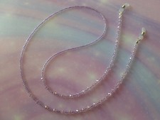 LILAC & PINK AB BEADED EYEGLASS / GLASSES / SPECTACLES/ SUNGLASSES HOLDER