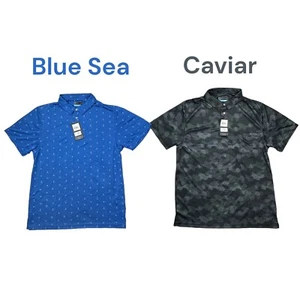 PGA Tour Men's Polo Shirt Moisture Wicking Short-Sleeved Stretch Polo Golf Shirt - Picture 1 of 5