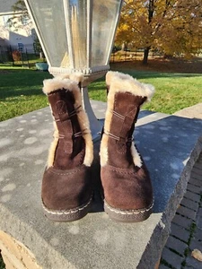 New With Box- BareTraps Suede Winter Boots - Brandee - 6.5 M - Dark Brown - Picture 1 of 12