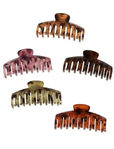 5pcs Large Hair Claw Clips Clamps Womens Big Hair Clamps Hair Clutcher 11CM UK - Imagen 1 de 6