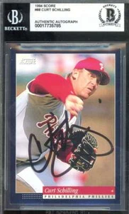 Curt Schilling Beckett BAS Signed 1994 Score Autograph - Picture 1 of 2