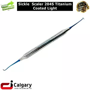 Sickle Scaler 204S Titanium Coated Light Dental Implant Dentist Lab Instruments - Bild 1 von 3