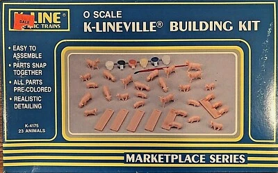K-Lineville Building Kit K-4175 Farm Animals 23 Animal Figures O Scale - Image 1 of 4