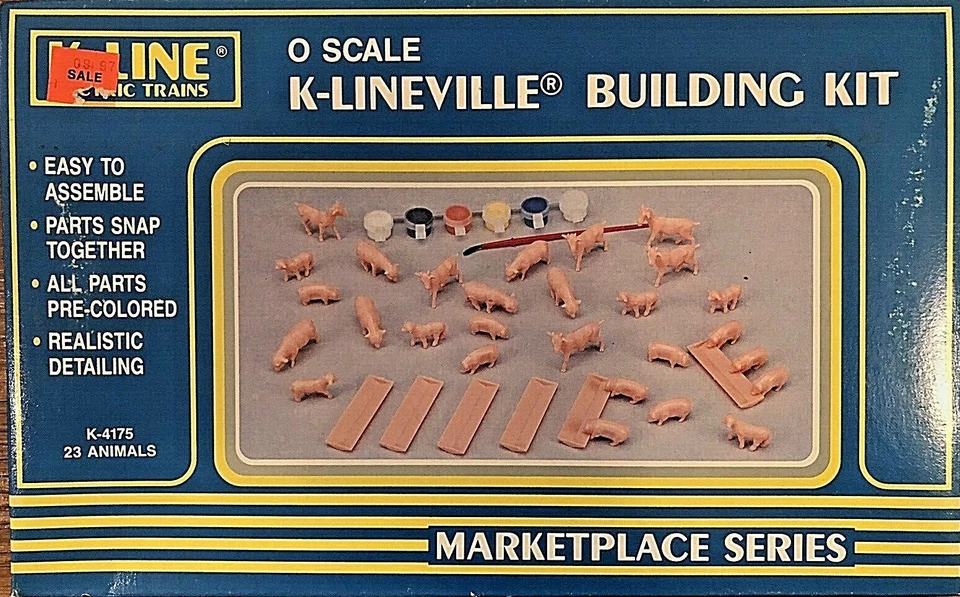 K-Lineville Building Kit K-4175 Farm Animals 23 Animal Figures O Scale - Image 1 of 4
