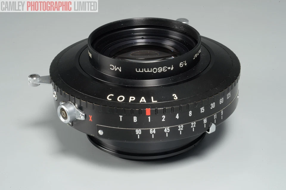 Copal 3 Shutter & Apo-Ronar f9 360mm Objektiv. Zertifiziert. Graded: EXC+ [#11836] - Bild 1 von 4