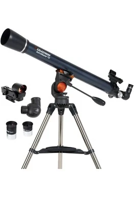 Celestron 21061 AstroMaster 70AZ Refractor Astronomical Telescope Dark Blue NEW - Image 1 of 4