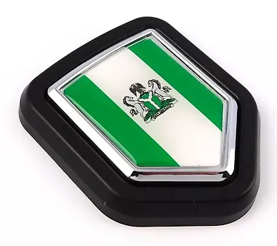 NIgeria flag Car Truck Black Shield Grill Badge grille chrome emblem — 第 1/4 张图片