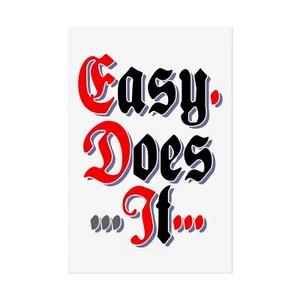 Carteles de arte de pared Easy Does It AA NA 12 pasos refranes inspiradores eslóganes - Imagen 1 de 33